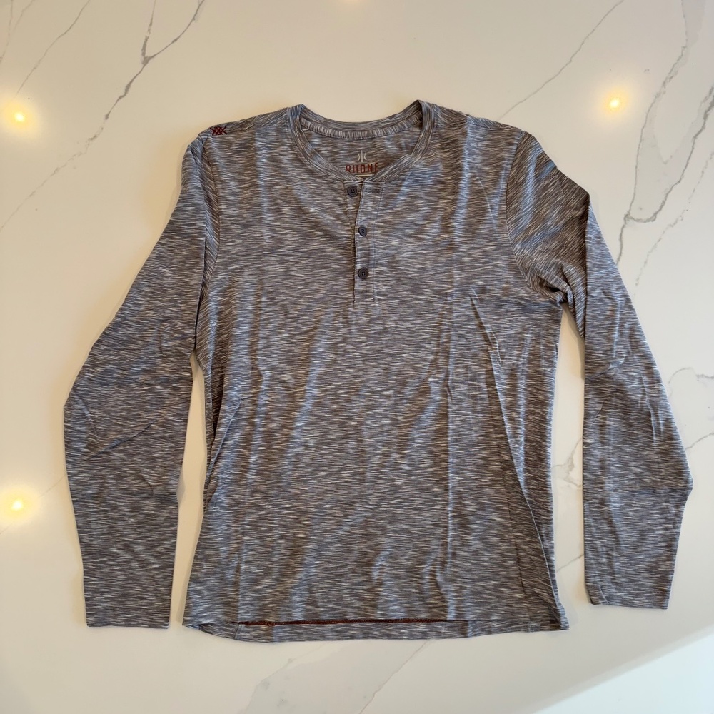 Rhone Element Long-Sleeve Henley Shirt - Men's